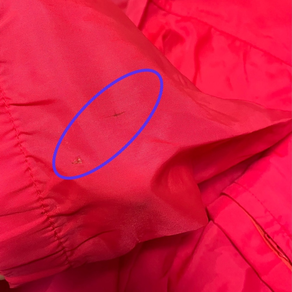 VNTG Nike Anorak Windbreaker Neon Pink Jacket Blue Swoosh Colorblock 90S XL READ - Picture 12 of 12